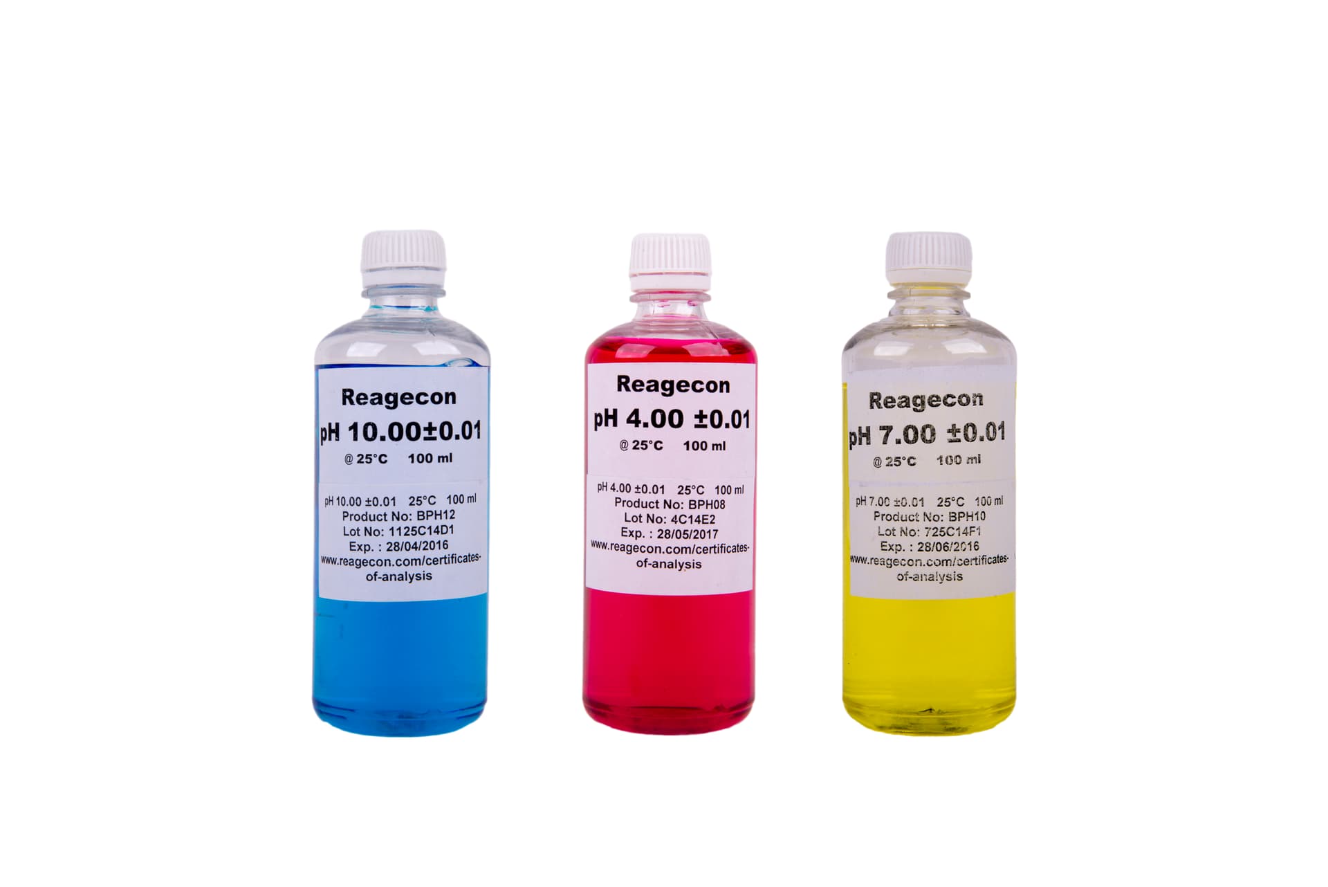 SCHARLAU komplet pufrov 4,01 / 7,01 / 10,01, 3 × 100 ml